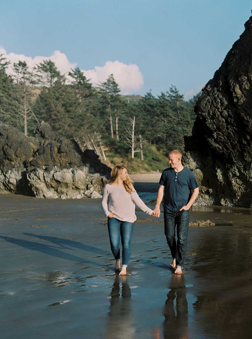Arcadia Beach Engagement Session by Outlive Creative