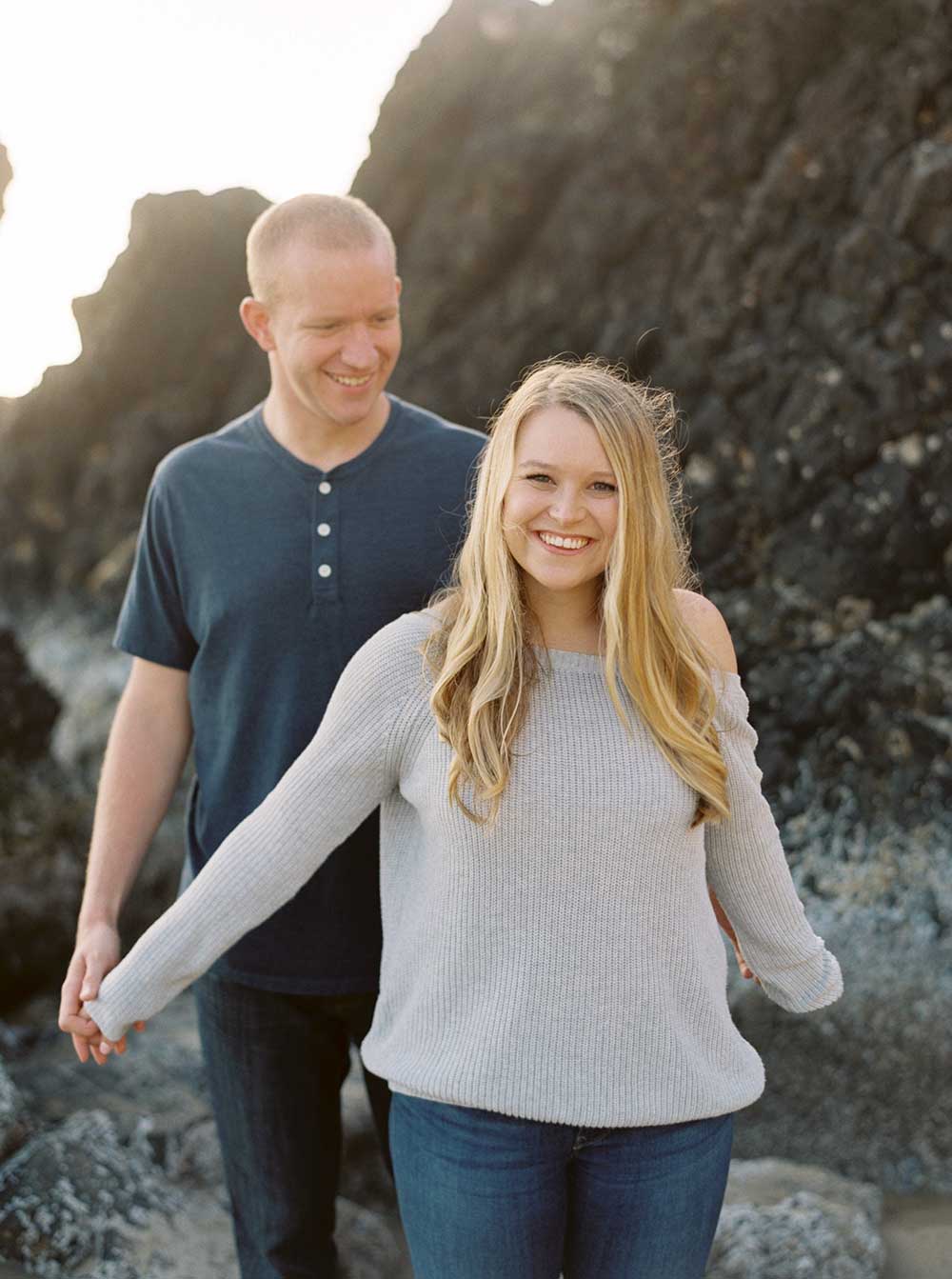 Arcadia Beach Engagement Session by Outlive Creative