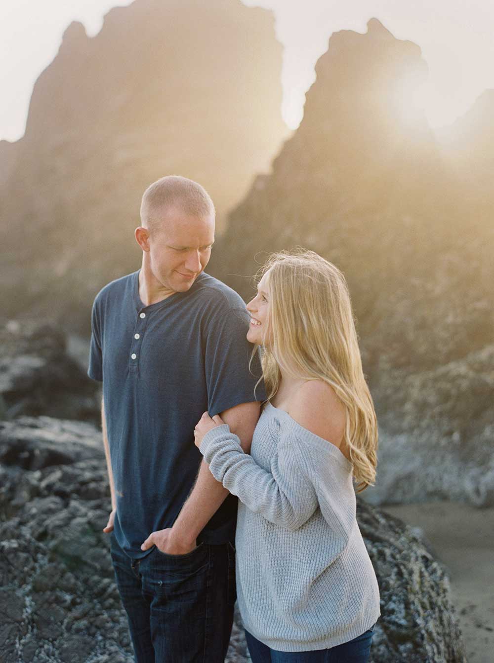 Arcadia Beach Engagement Session by Outlive Creative