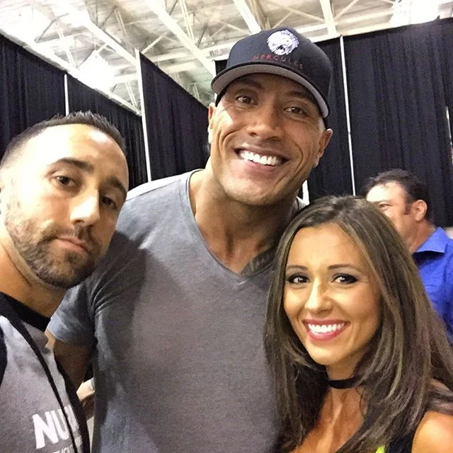When you finallyyyyyy meet @therock #nutrabio #therock #WithoutCompromise