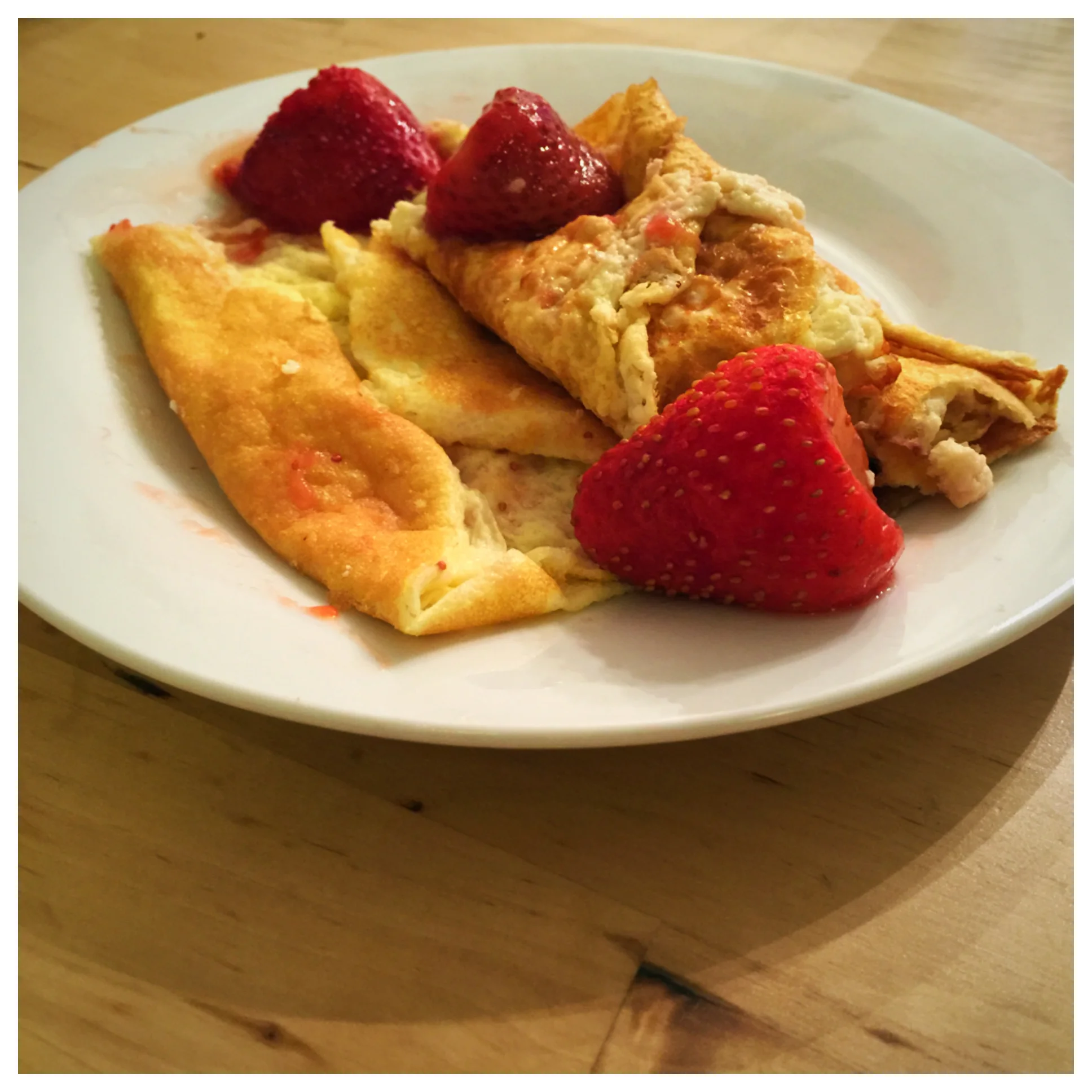 Sweet Vanilla Protein Crepes