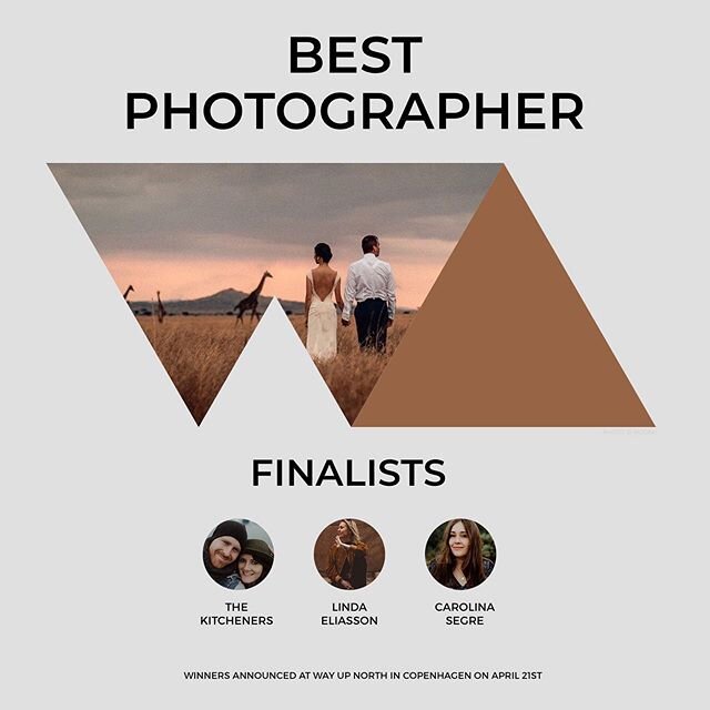 Last night I learned something insane... ✨ I am a finalist for Europe's Best Wedding Photographer 2019 in this year&rsquo;s @wayupnorth awards ⚡️ It's so incredibly unexpected. It's a really emotional and big moment for me 🧡 and I am so honored to b