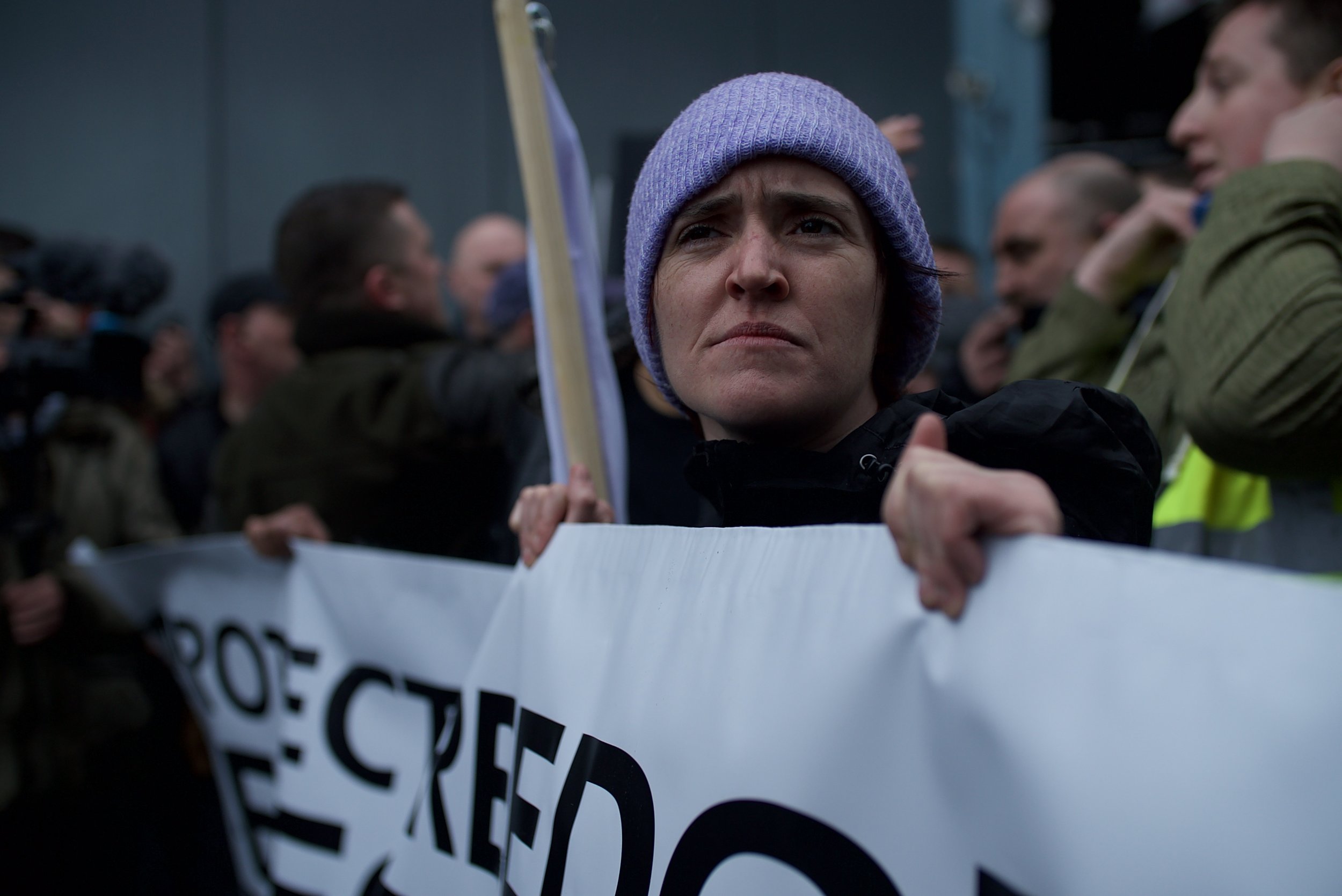  PEGIDA leader Anne Marie Waters is the former director of Sharia Watch UK.  Photo by Sarah McClure     