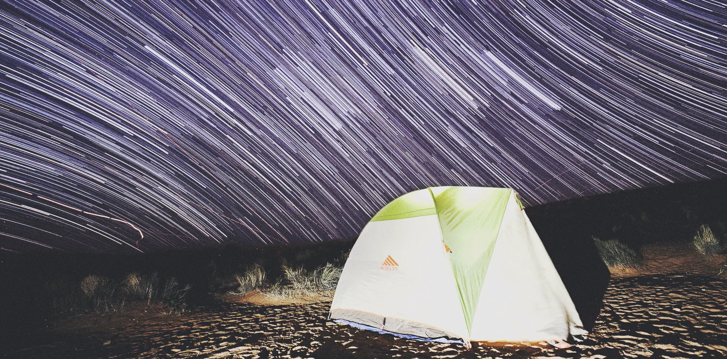 Desert camping in Page, Arizona. 