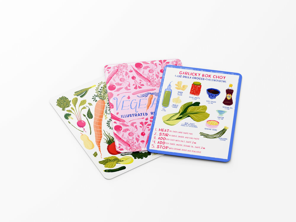 Download Vegetably Illustrated Recipe Cards Lexi K