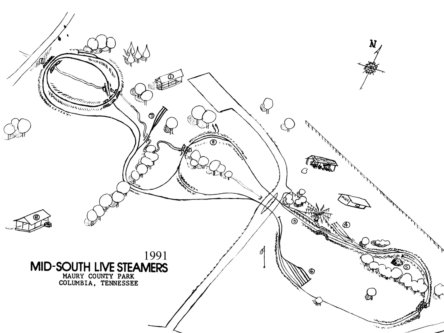 Track Layout & Facilities — Mid-South Live Steamers