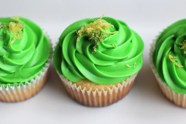 Lemon Cupcakes with Lime Cream Cheese Frosting