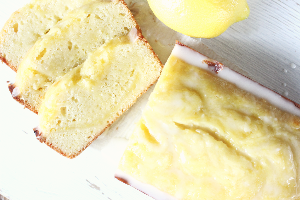 Lemon Curd Pound Cake with Lemon Glaze