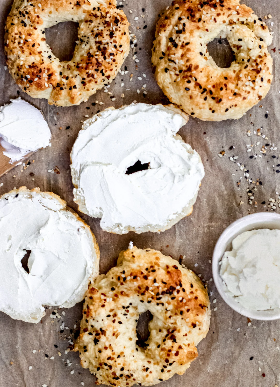 Two Ingredient Healthy Bagels