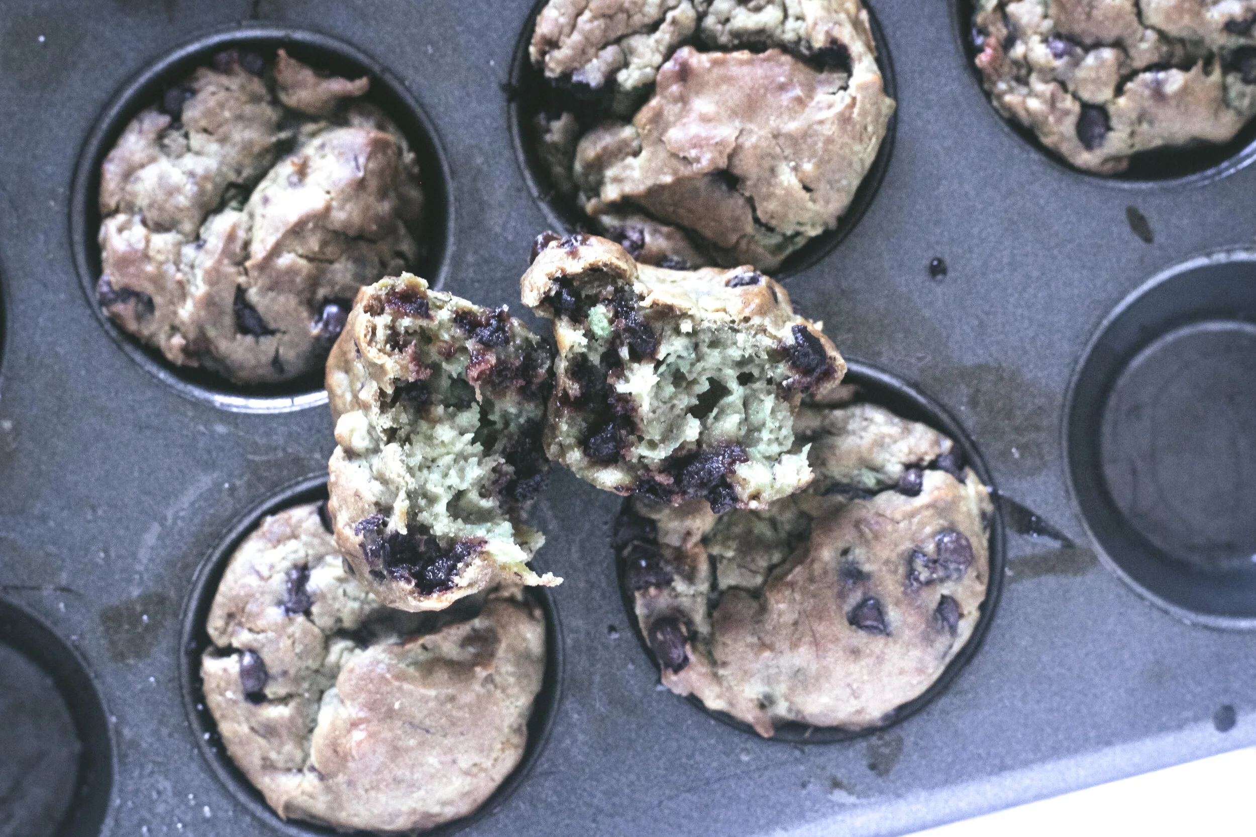 Avocado Banana Muffins