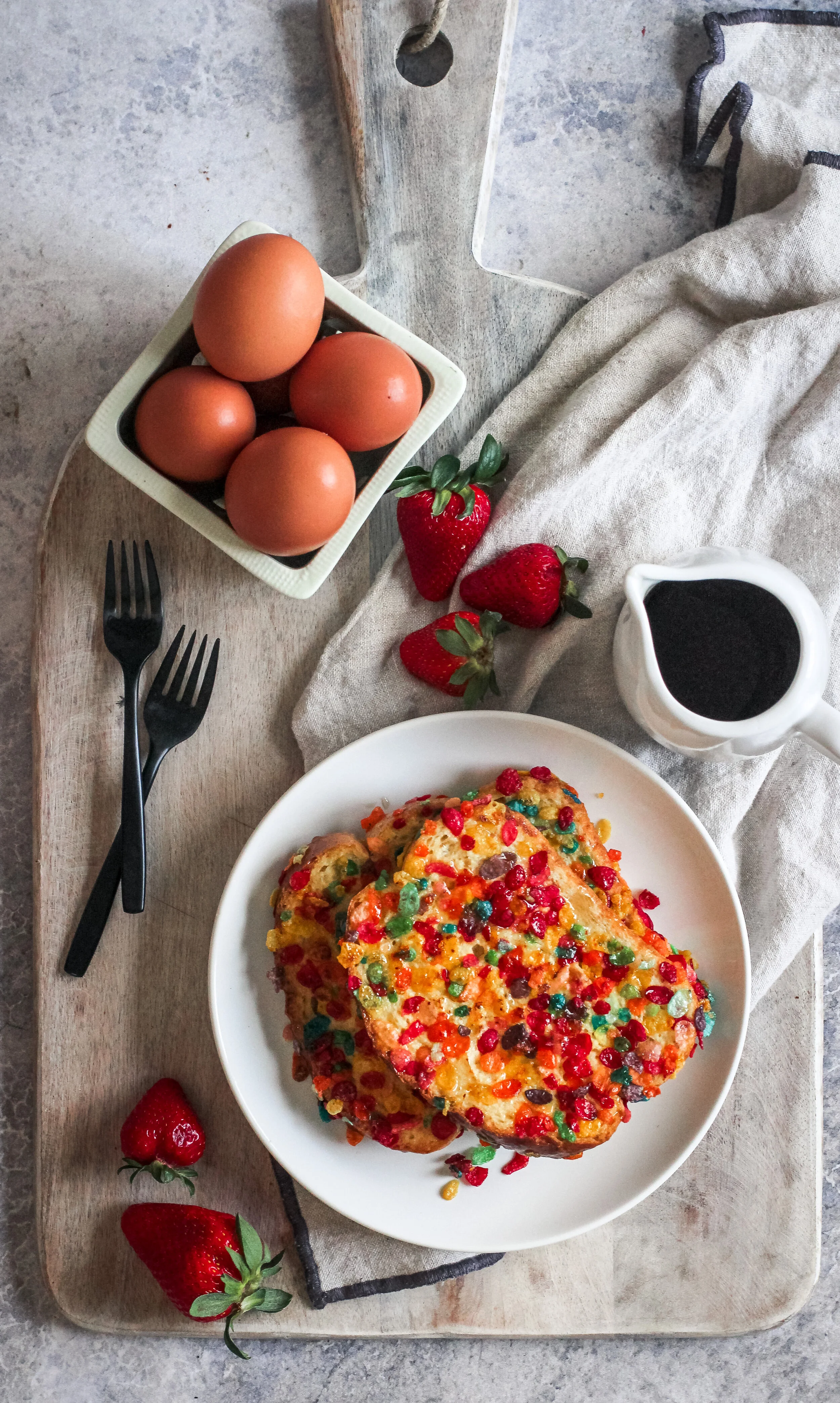 Fruity Pebble French Toast