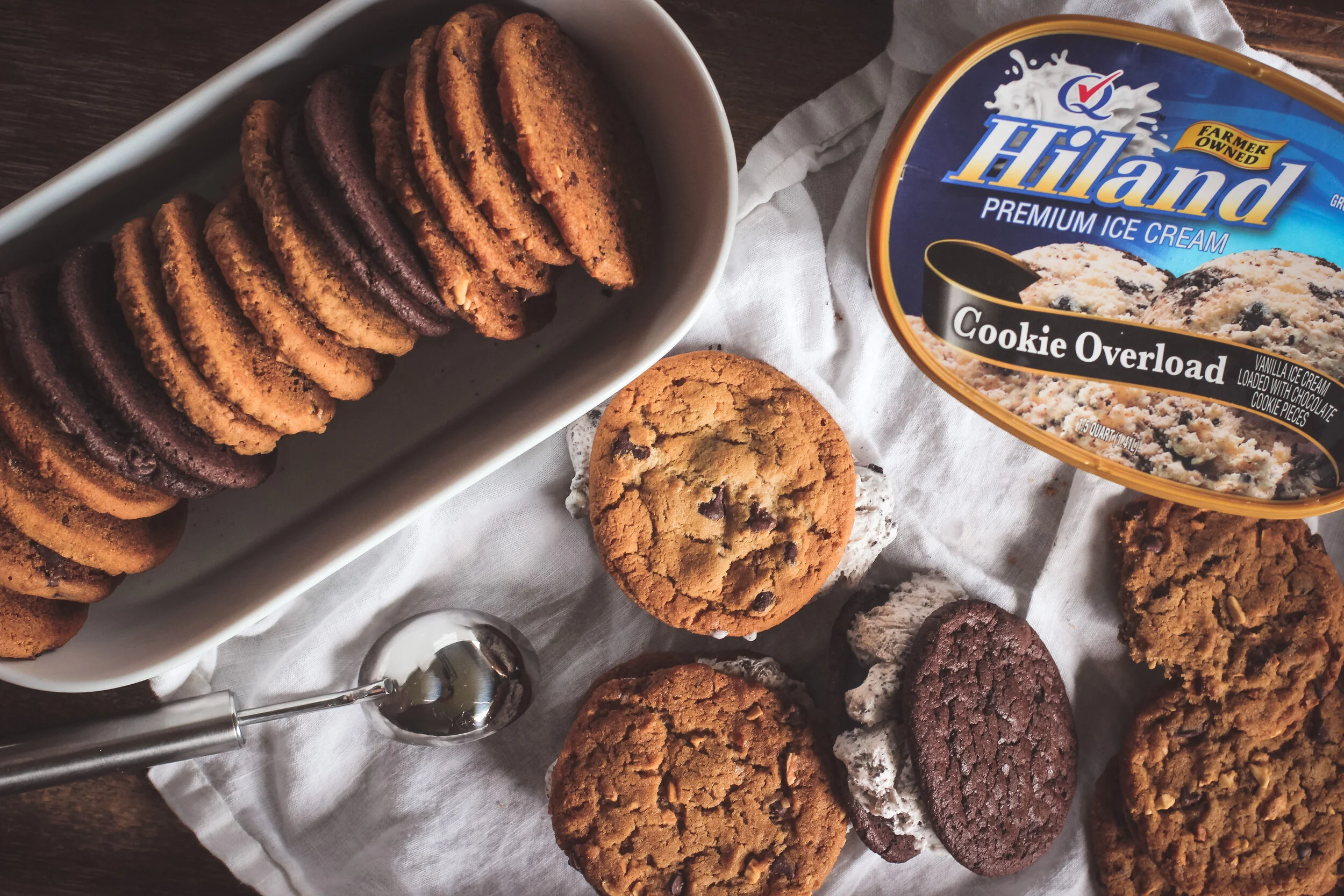 Ice Cream Cookie Sandwich Bar