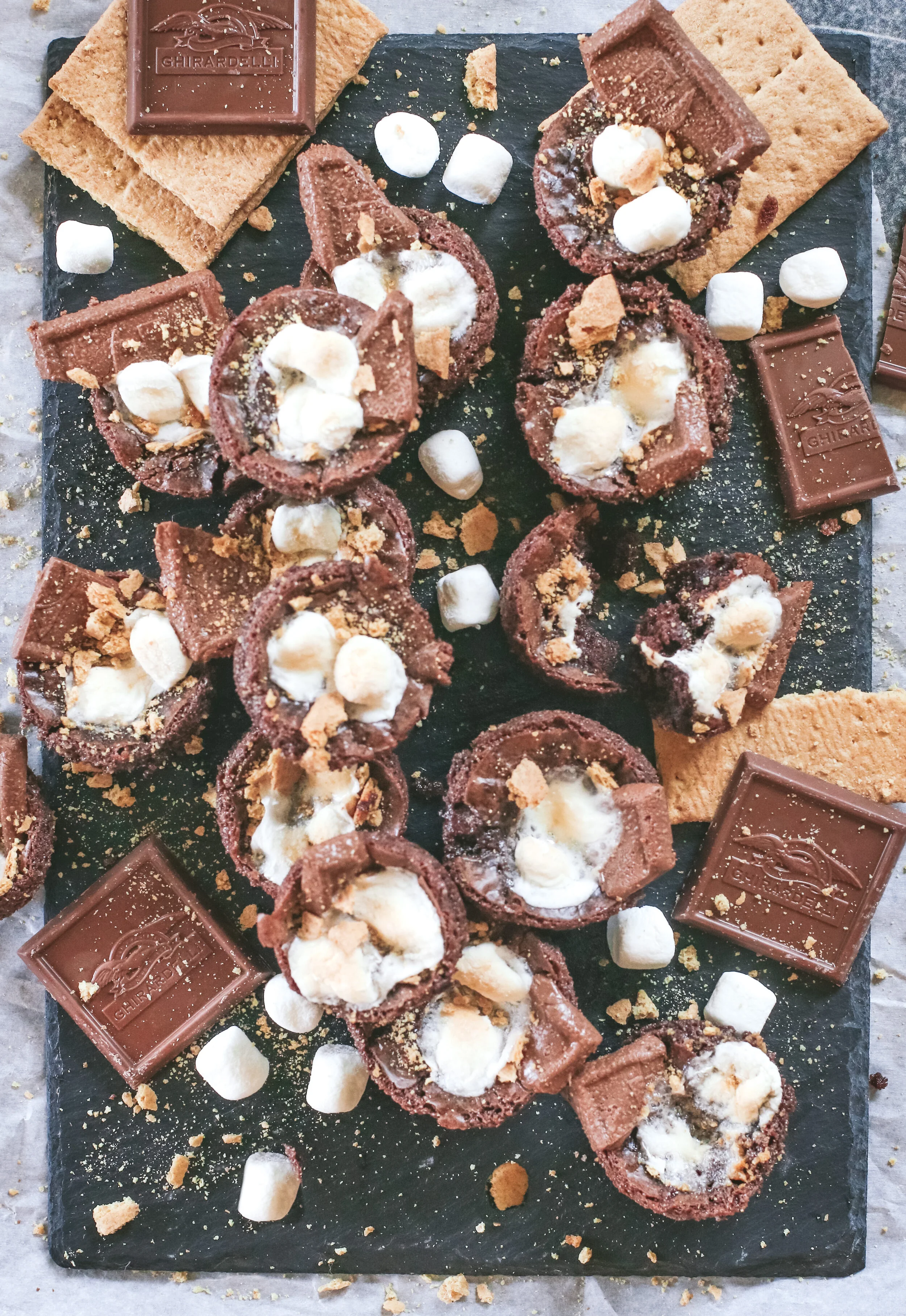S'mores Brownie Bites