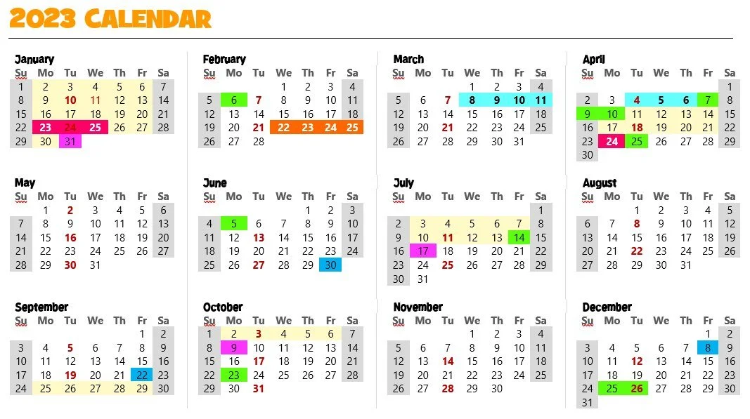 Year Planner — Kia Aroha Campus Year Planner — Kia Aroha Campus