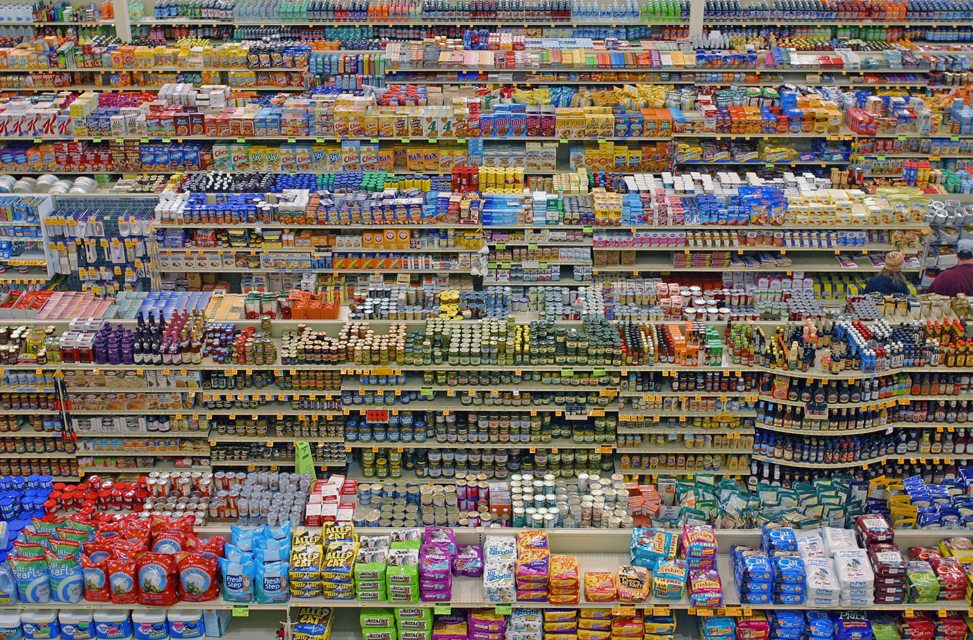Andreas Gursky diptych 99 cent store II 2001