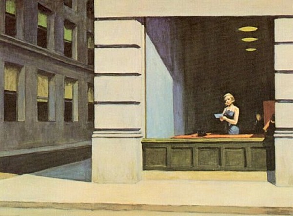 Edward Hopper, "New York Office," 1962