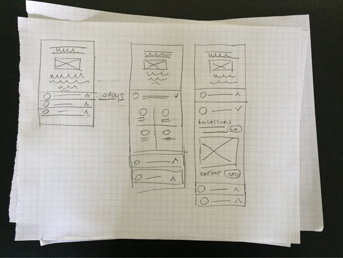 I worked on several ideas and represented them in various sketches.