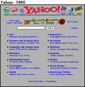 Yahoo's 1998 Design