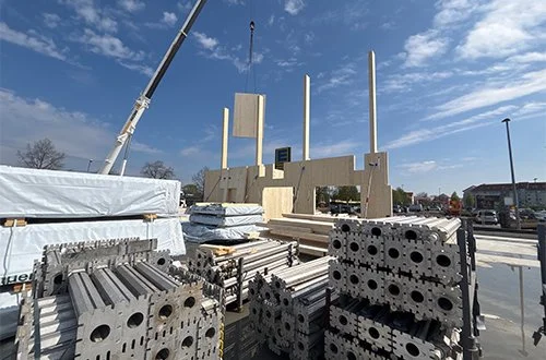 Der Holzbau geht los! Baufortschritt in Leipzig 