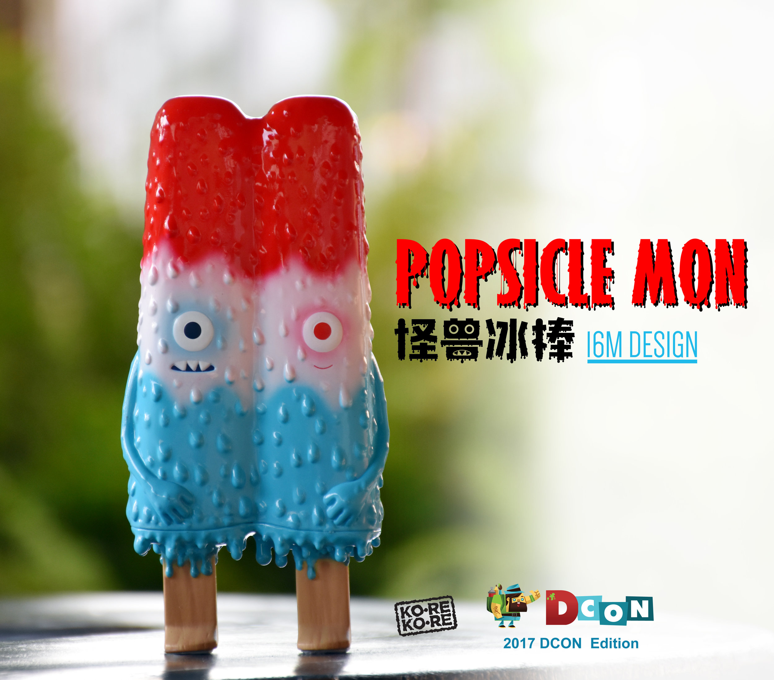 TTF2017 TTF Taiwan Exclusive 16M Design Popsicle Mon Ice Bar Sofubi Vinyl 1pc 