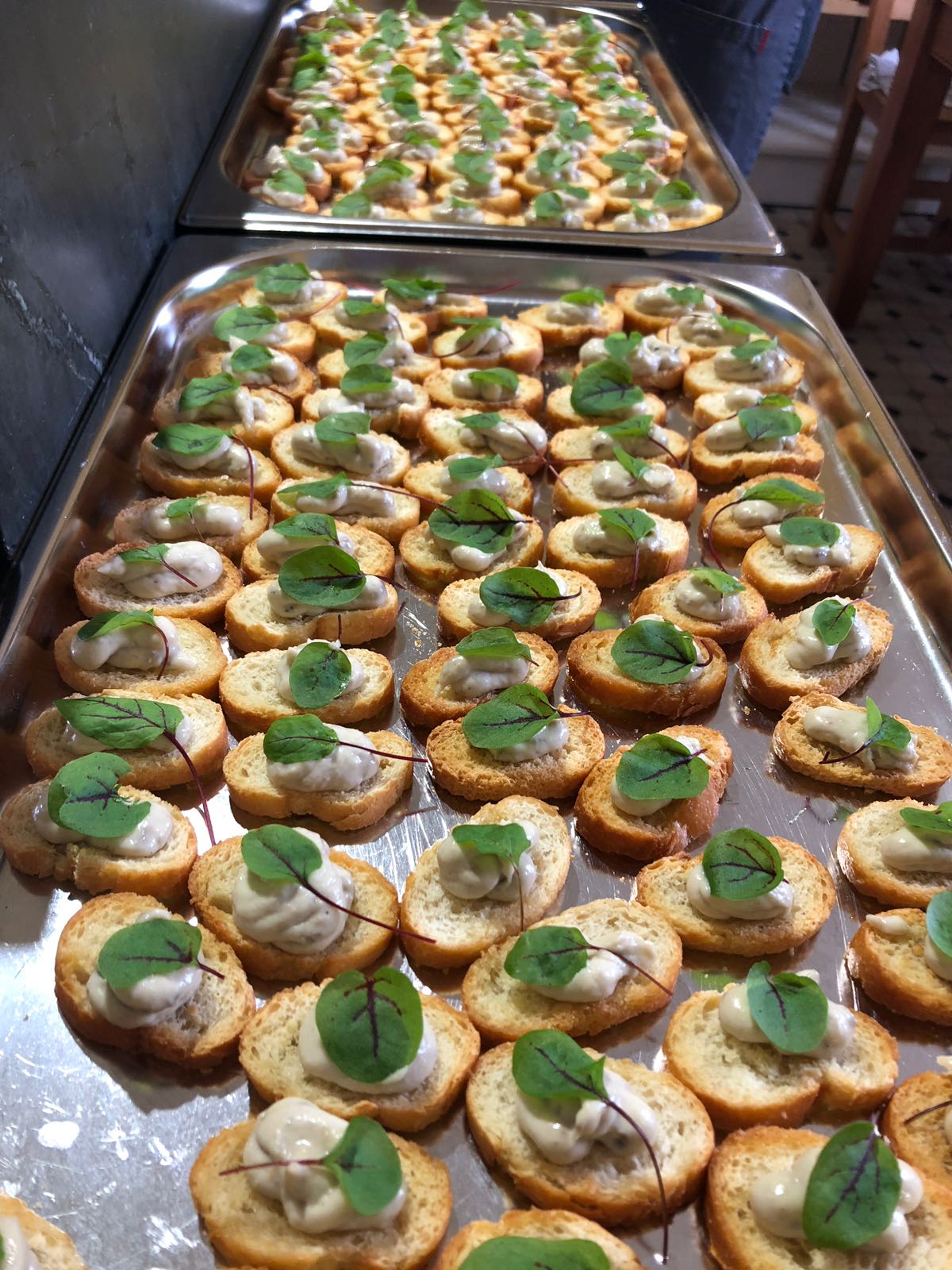 Anchovy with anchoiade crostini.
