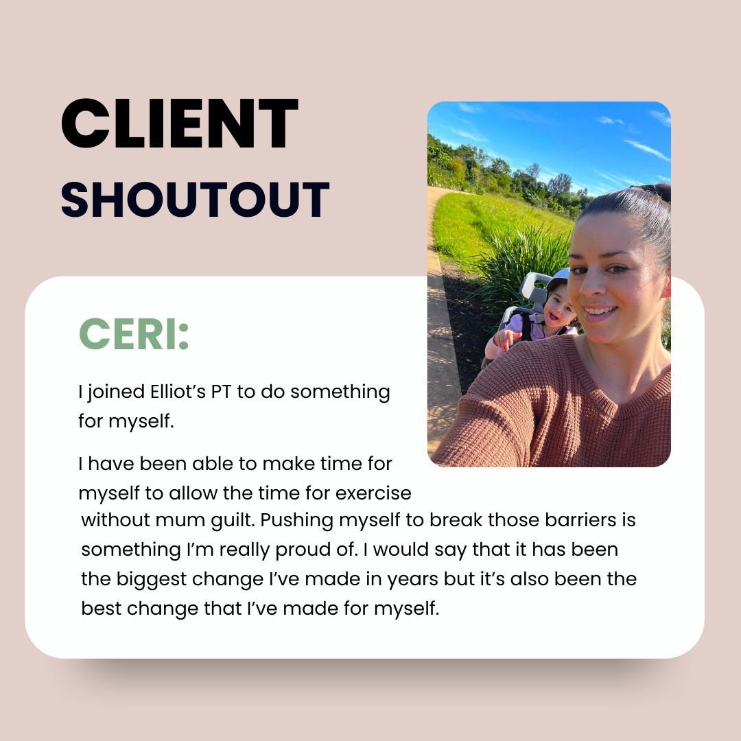 🤩CLIENT SHOUTOUT🤩

CERI:
&quot;I love to spend time with my family outside at the beach or in the park.

I joined Elliot&rsquo;s PT to do something for myself. And to start taking care of me. I have been able to make time for myself to allow t