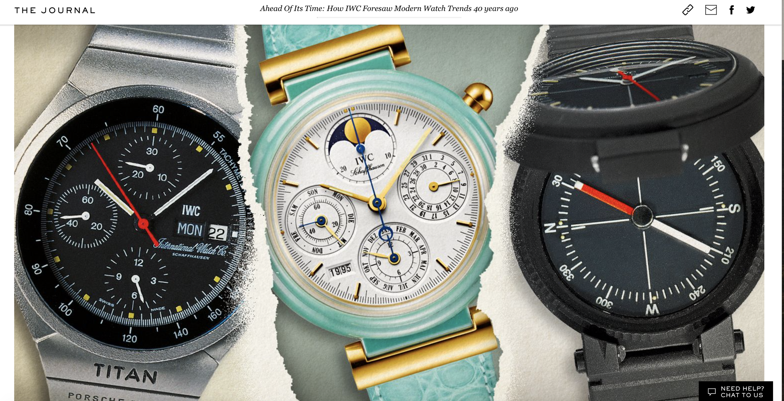 MR PORTER STORY ON IWC 