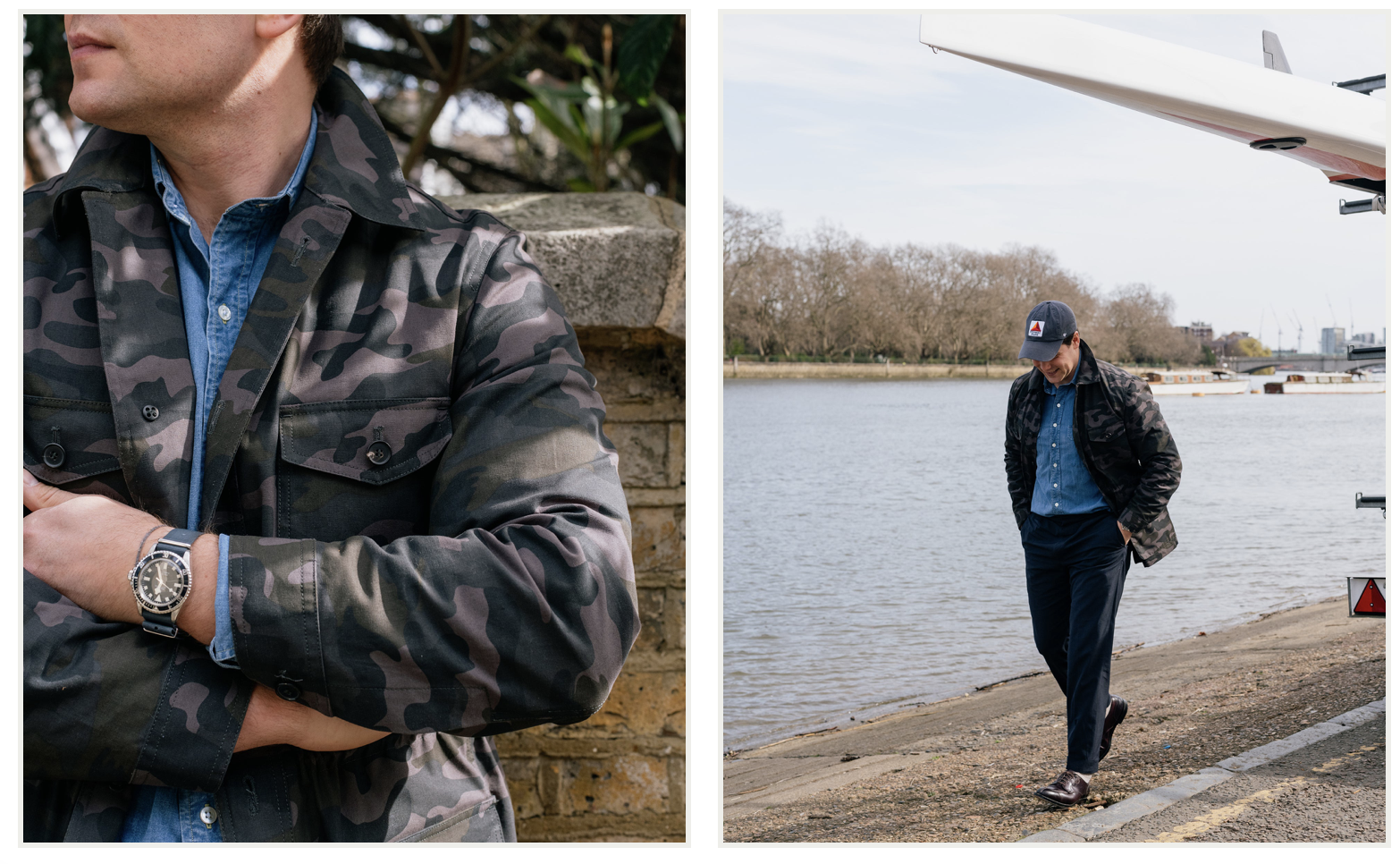 Trunk for Justin Hast Blandford Waxed Cotton Field Jacket: Ranger Camo