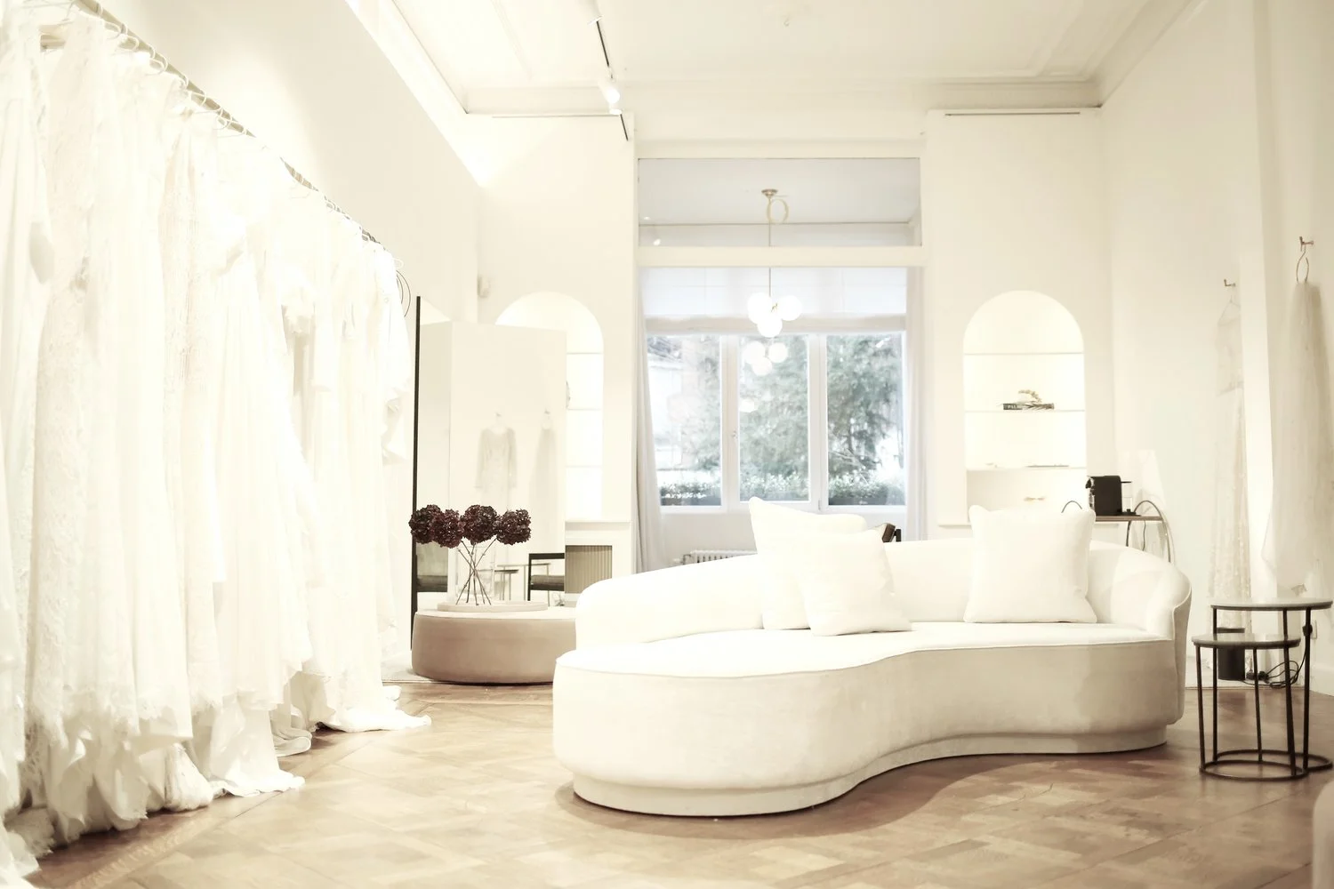 Inside the beautiful boutique