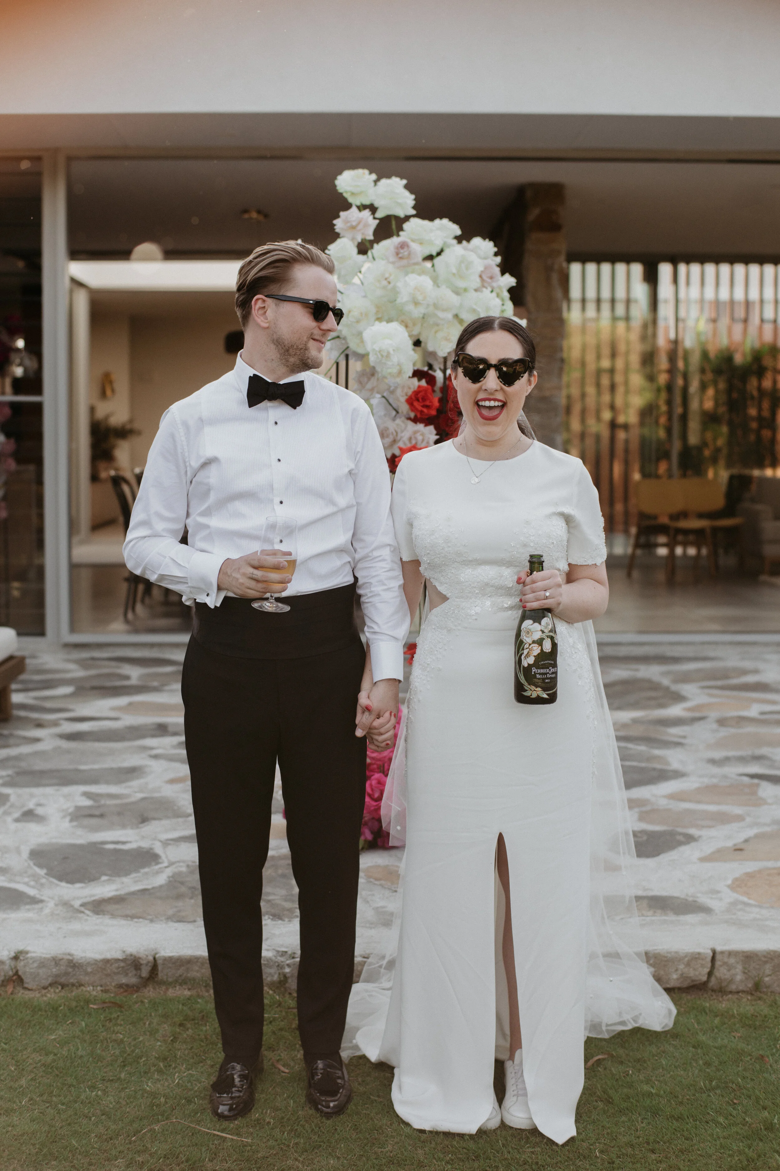 Kristiane wears our Carolyn gown. Captured by Allume weddings