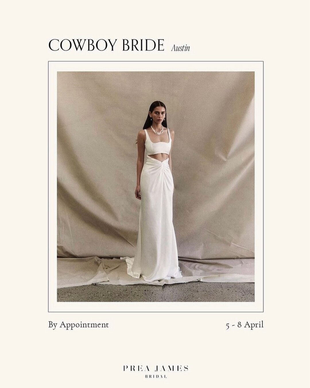 TEXAS TRUNK SHOW | Only 1 month until our 2024 Allure collection trunk show at the newly opened @cowboy_bride Austin! Showcasing one weekend only 5 - 8 April, be sure to book an appointment via the Trunk Shows link in our bio to not miss out 🫶🏼
