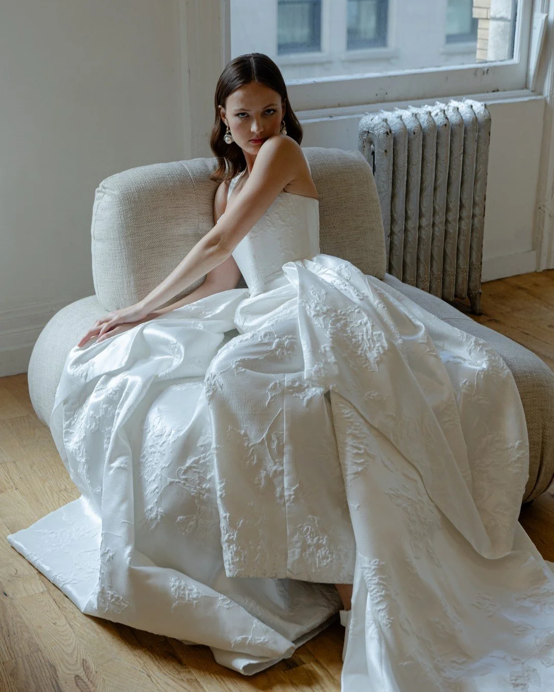 From Studio 02 — The Minha Dress & Overskirt.
Captured by @alexmari_ at NYBFW.