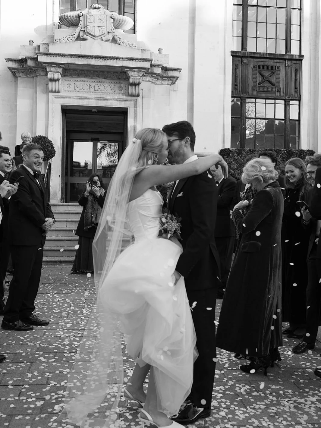 REAL BRIDE | A winter wedding in London for Sara &amp; Tom &mdash; understated, elegant, and intimate.
Sarah wears the Mabel Corset and Marianne skirt from our London stockist @thefallbride 

Captured by @taylorhughesphotography