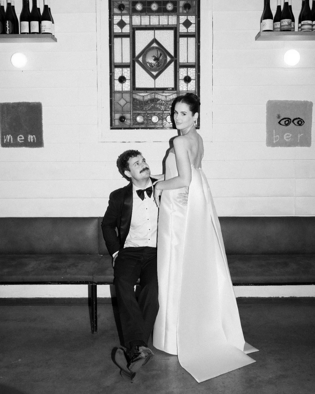 A study in modern romance with @em.r.m in the Mariska Gown + Elloise Tails. Captured beautifully by @kateandersonphoto_ | Prea James retailer @bluebellbridal
⠀⠀⠀⠀⠀⠀⠀⠀⠀
Bride: @em.r.m
Groom: @corey_sleeman
Florals: @rose.and.bud
Strings: @dolceensembl