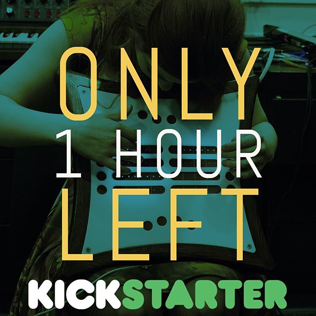 One hour left for our Kickstarter! See you on the other side! https://www.kickstarter.com/projects/919122189/mune-a-new-kind-of-electronic-instrument
.
.
#mune #midi #synth
