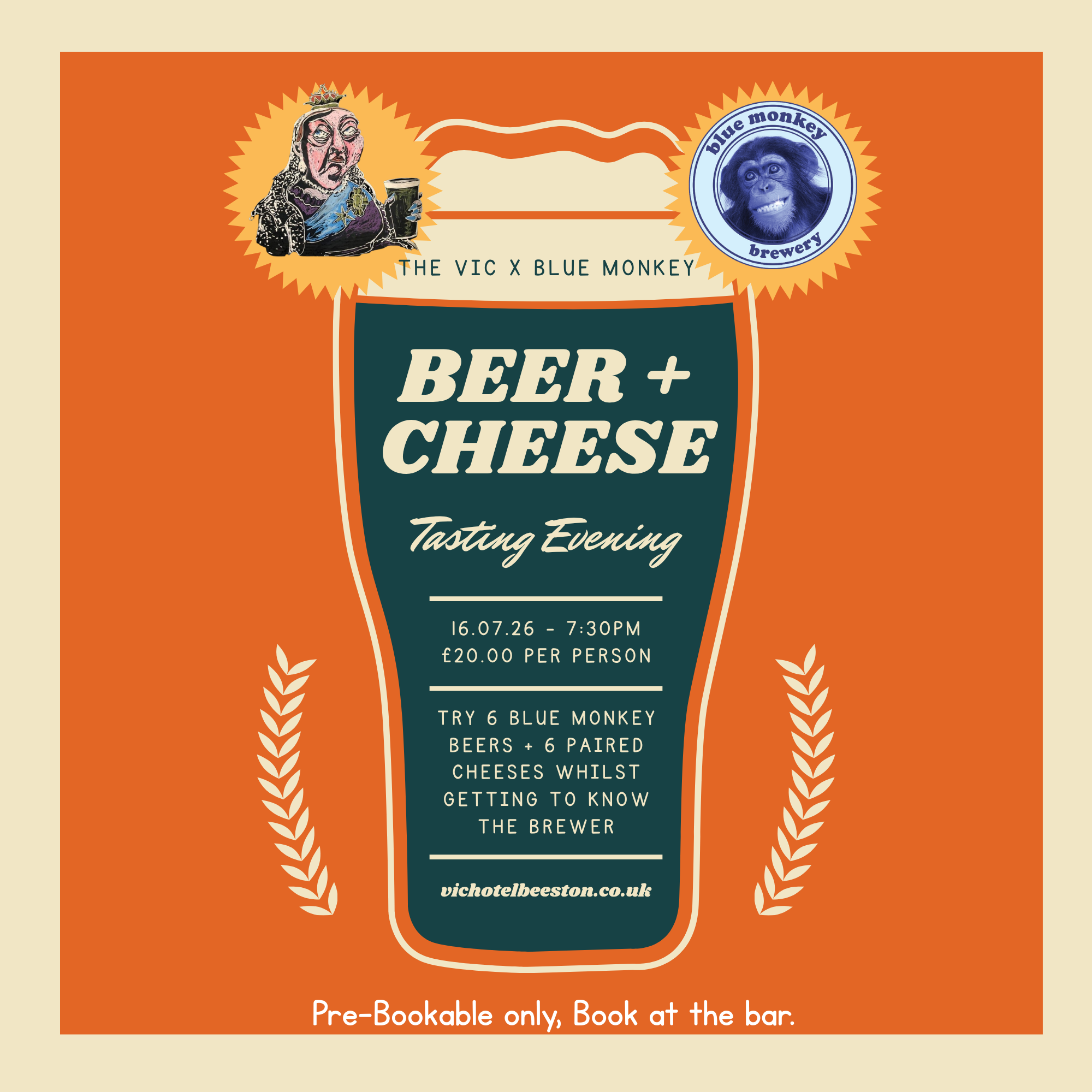 Beer and Cheese - Vic X Blue Monkey