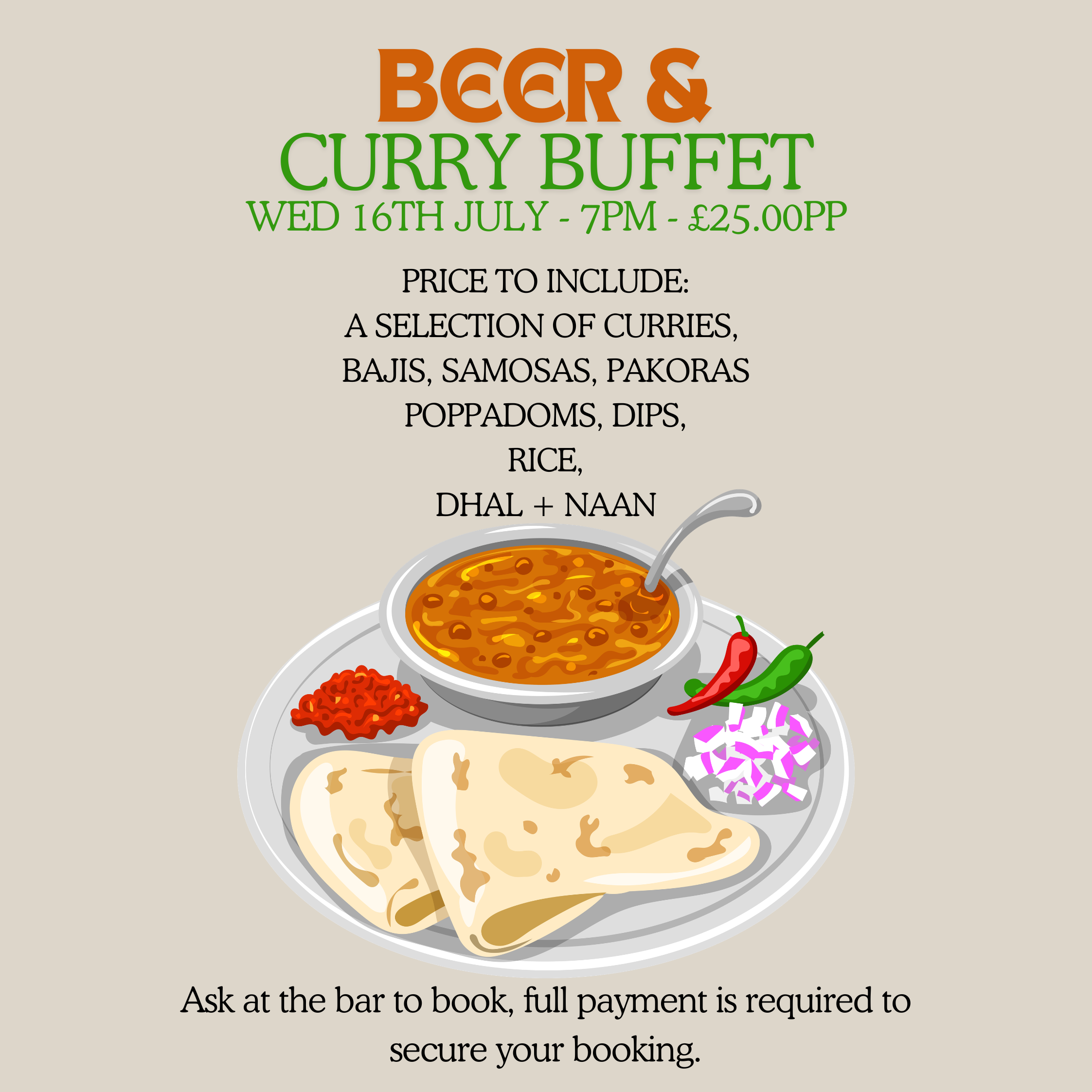 Beer and Curry Buffet