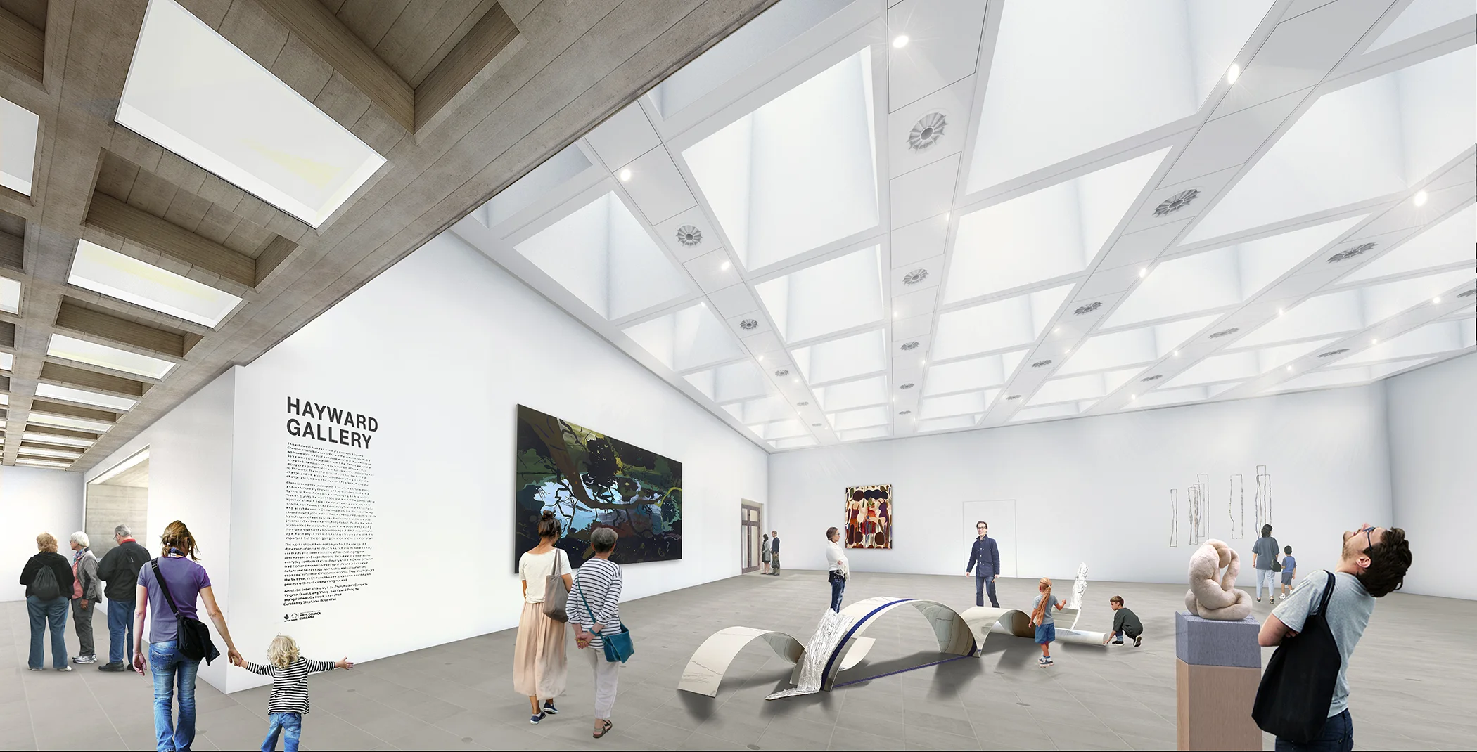 The Hayward Gallery is an internationally signifiant venue for contemporary art but the entrance was hard to find and its image unwelcoming. Our project focused on bringing the building back to its original clarity, and more particularly, to letting the light back in. The upper galleries of this world-famous art museum are now a joy to visit in themselves. // Image credit: FCBStudios