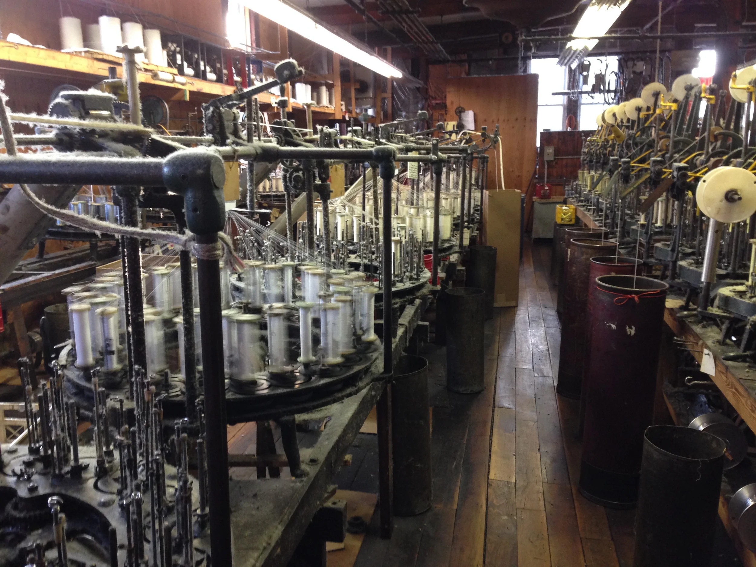 Peperell Brading - using 1880's machines!