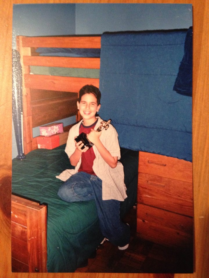 Fake Oscars Presented by My Parents - For my 12th birthday I asked my parents to make me an award so that I could hold it just like this.