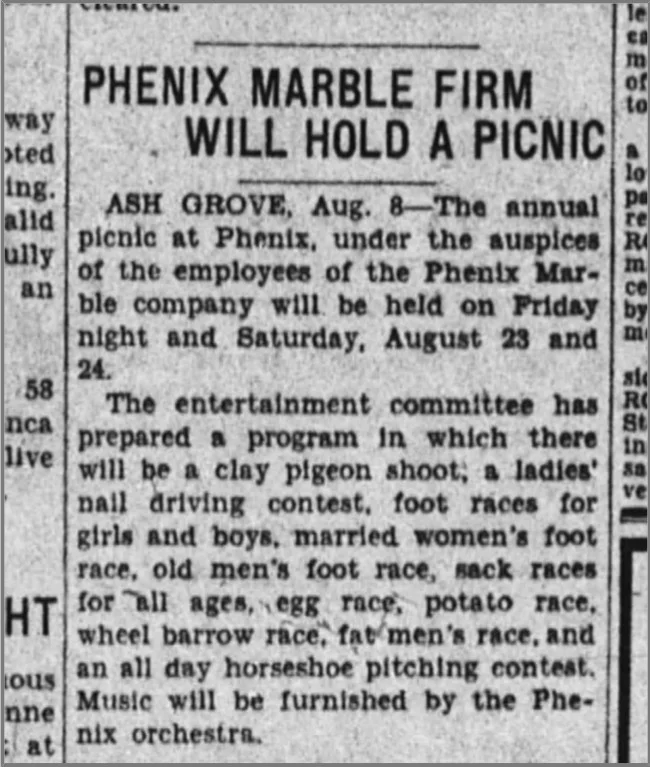 from The Springfield Leader, Springfield, MO 8 August 1929