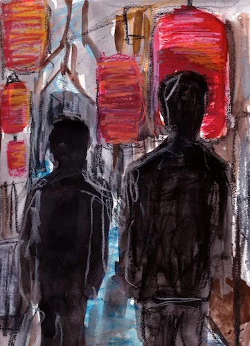 Two people Tokyo street.jpg