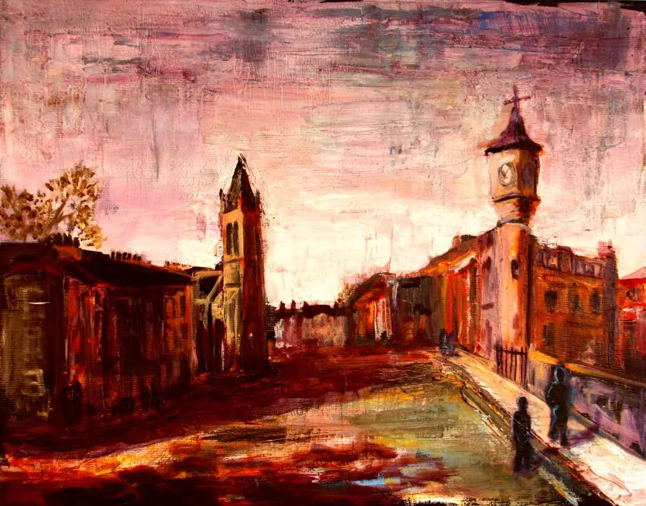 Stockbridge, oil on canvas, 40x50cm.