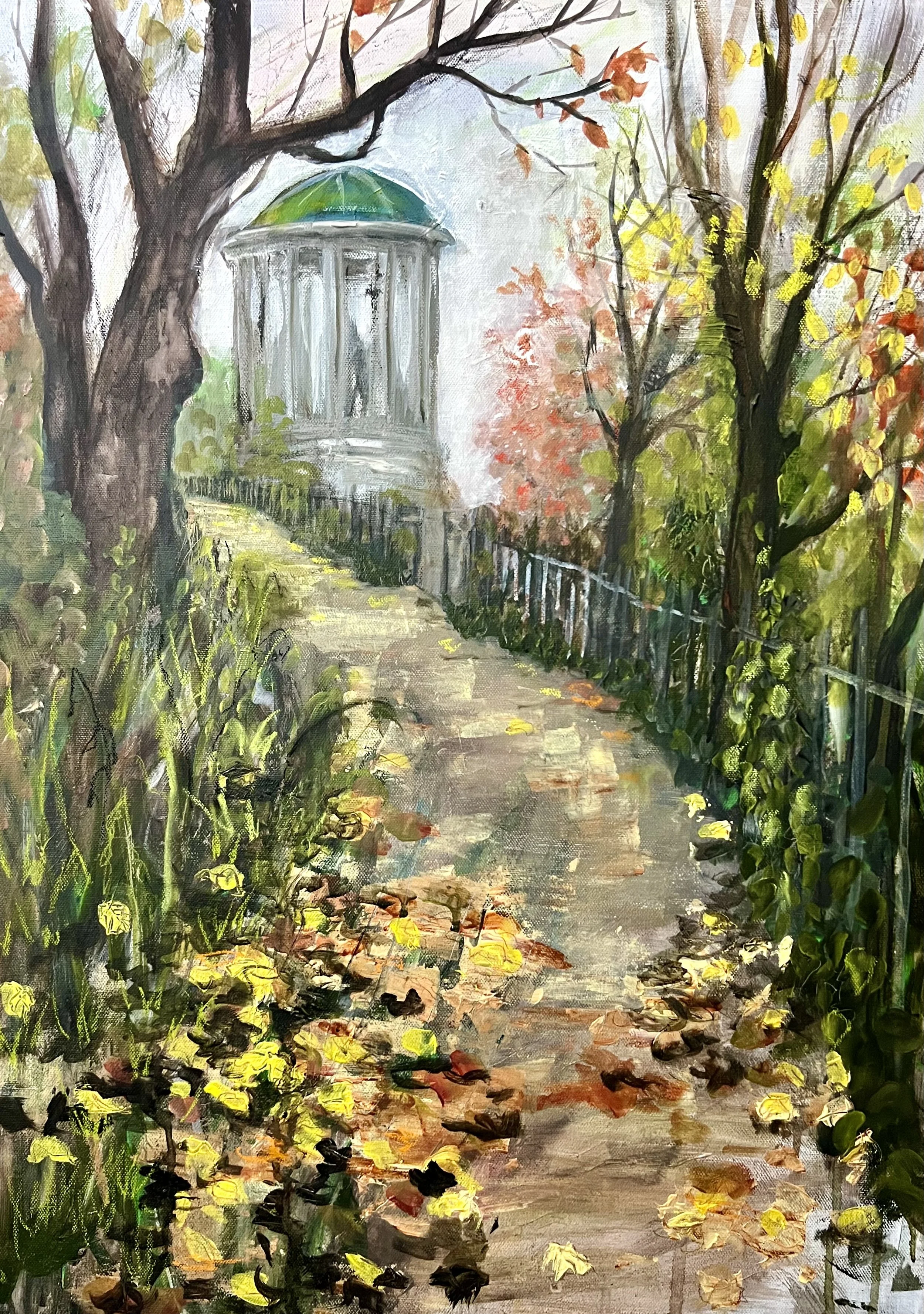 To the Well, Stockbridge, Edinburgh - original mixed-media painting