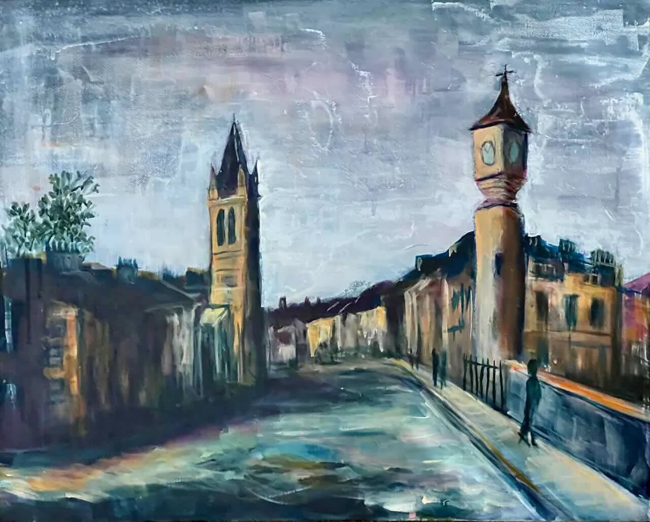 To Stockbridge - original acrylic painting