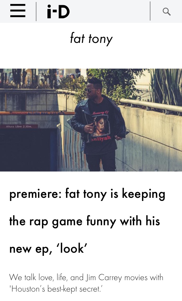 Fat Tony EP Release and Interview