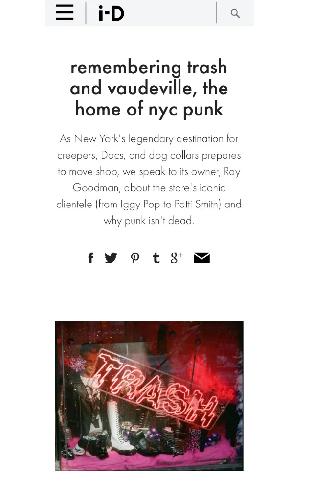 Remembering Trash and Vaudeville