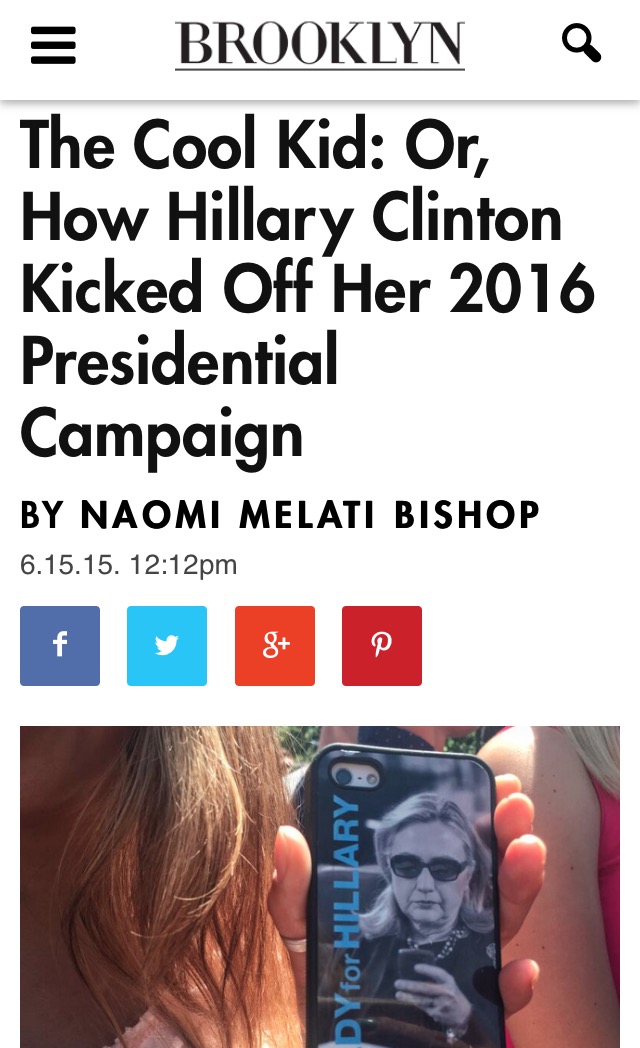 Brooklyn Magazine - Hillary Clinton