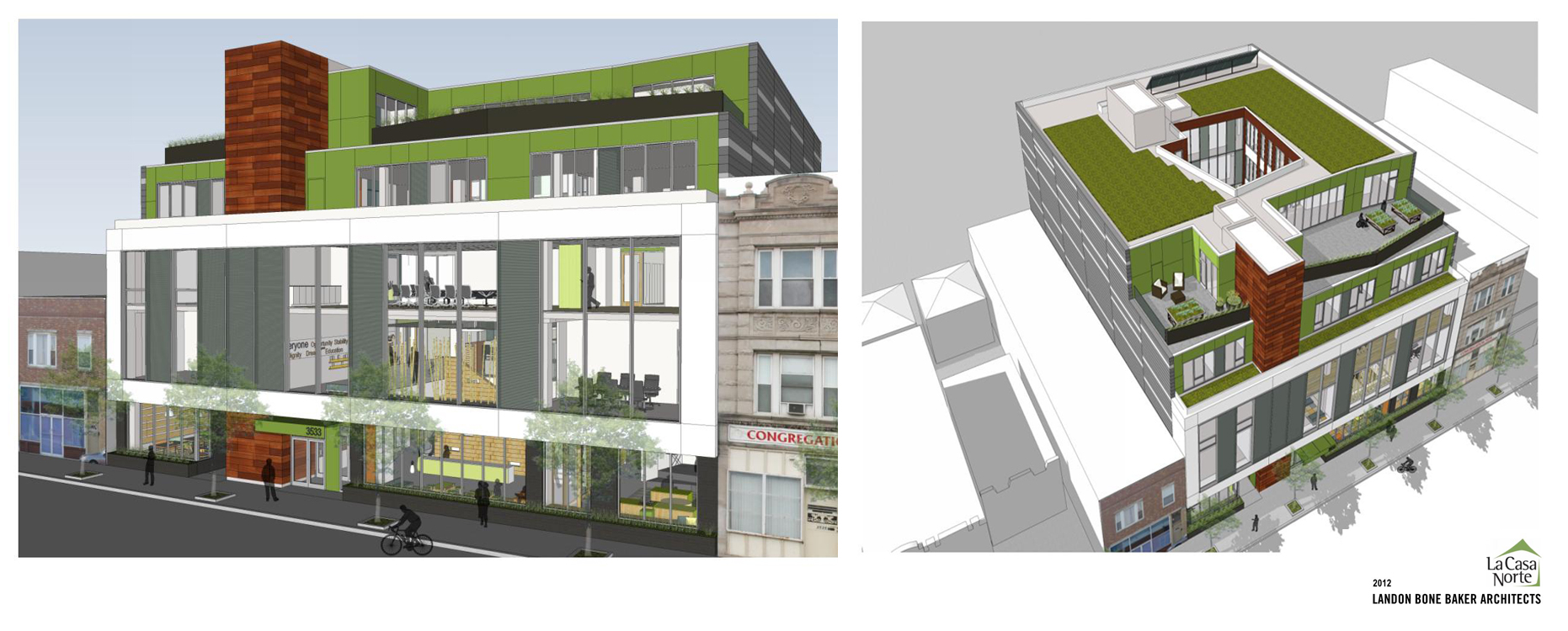 New housing for the homeless, and a community center aimed at helping some 2,000 people per year, is part of a huge project underway by La Casa Norte , a Humboldt Park-based nonprofit group. The community-focused organization wants to provide services to the homeless while building on West North Avenue in an area that has not seen significant investment in years. "It's really exciting because that part of North Avenue and the western part of Humboldt Park has not seen a lot of recent development in the past decade," said Sol Flores, executive director of La Casa Norte. The new center, which is being built at 3335 W. North Ave., will include 25 housing units for youth and families who are homeless. Those apartments will include studios, one-bedroom and two-bedroom units. To live in the units, one must either be a chronically homeless young person between the ages of 18 and 24 or a homeless family. La Casa Norte broke ground on the project earlier this month, but the project has been in development for six years. "This is an enormous lift for our organization," Flores said. "It feels really incredible to get to this place." Flores was a founding executive director of the organization, which is celebrating its 14th year. The $18 million project also includes plans for a homeless youth drop-in center, a community healthcare center, a cafe and food pantry and distribution of emergency toiletries and clothing. "The new center will provide resources, dignity and safety in the heart of the community," Flores said. The new development, called The Foundation Project, is La Casa Norte's largest project in its history. La Casa Norte has raised $16.5 million of its $18 million goal for the project, according to an announcement of the plans. The project is being funded through a variety of methods including Tax Increment Financing District money and funds from the affordable housing ordinance. In the latter, developers who chose not to include affordable housing units in projects must pay into this separate fund. The project, which stretches four-and-a-half city lots, is expected to be complete in 2018. LaCasa Norte was founded in 2002 by businessman Keith Decker and the Rev. Peter McQueen of St. John United Church of Christ. The two were active in helping the homeless and noticed the lack of services for needy young men between the ages of 16 and 21. Flores is excited about the project bringing trees back to the streetscape along that stretch of North Avenue. There's only one tree on that block currently. "What does that tell you?" Flores said. "There's been no reinvestment or new development on that part of the corridor for a decade."