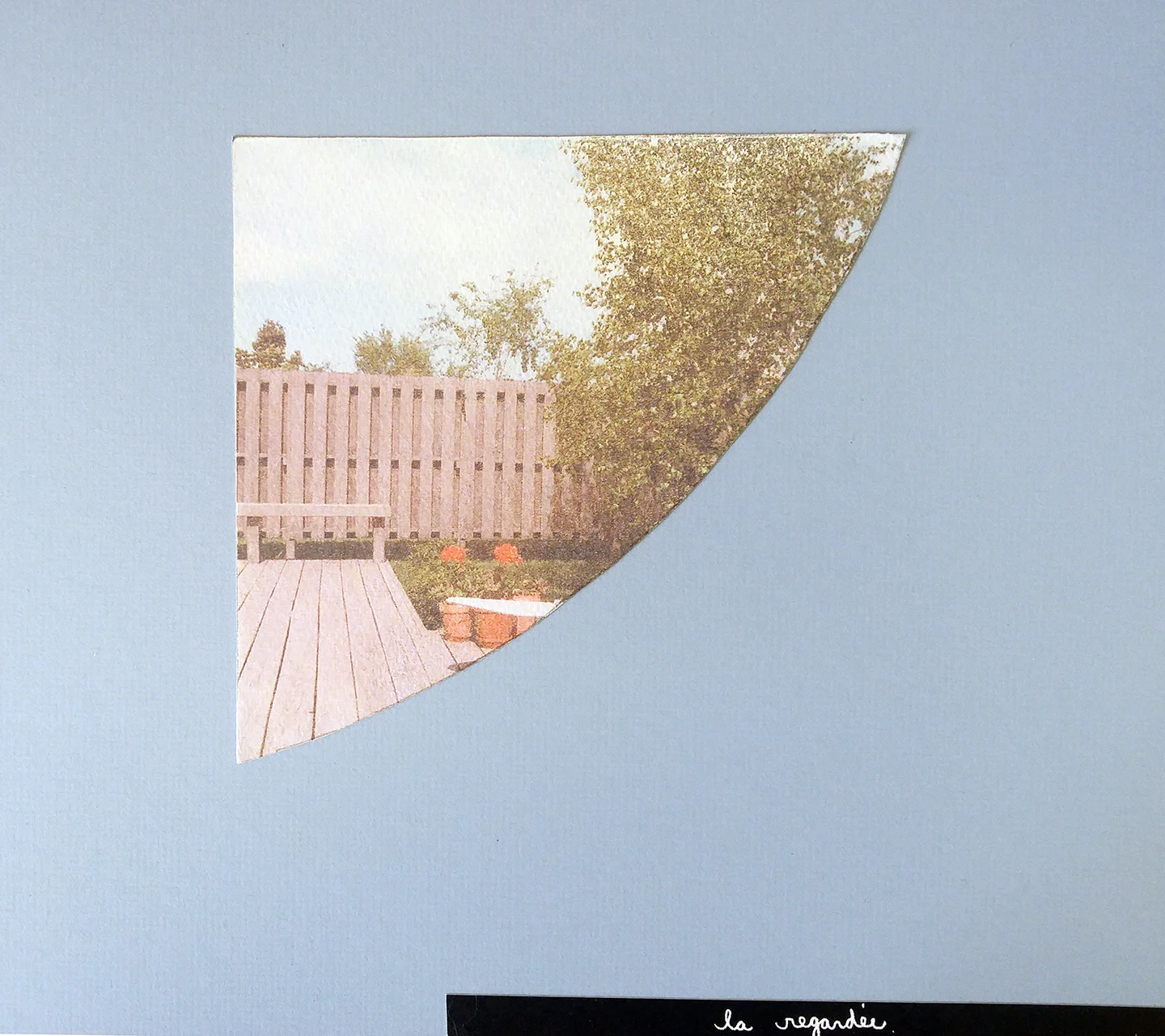 Untitled, 2017, 11”X12”, collage with image transfers and silkscreen, 60 CAD